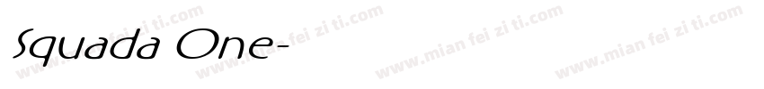 Squada One字体转换